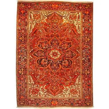 One Of The Kind Persian Heriz Rug 11'8" x 8'4"